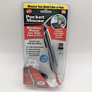 Pocket Mouse Pen As Seen On TV Genuine USB Wireless Optical 2-in-1 Digital Pen
